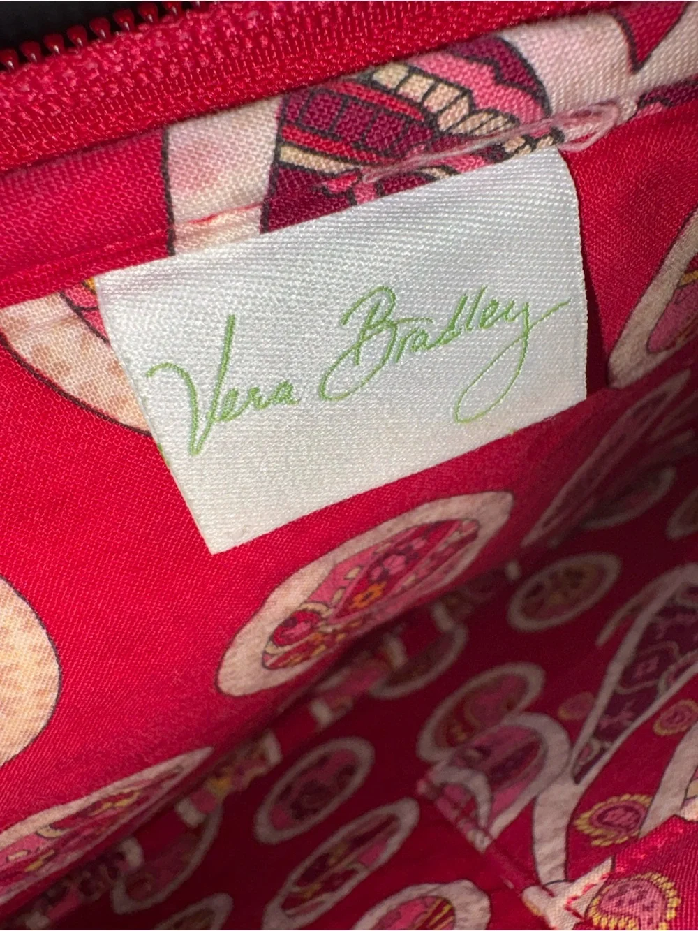 Vera Bradley Pink & Red Quilted Floral Laptop Holder